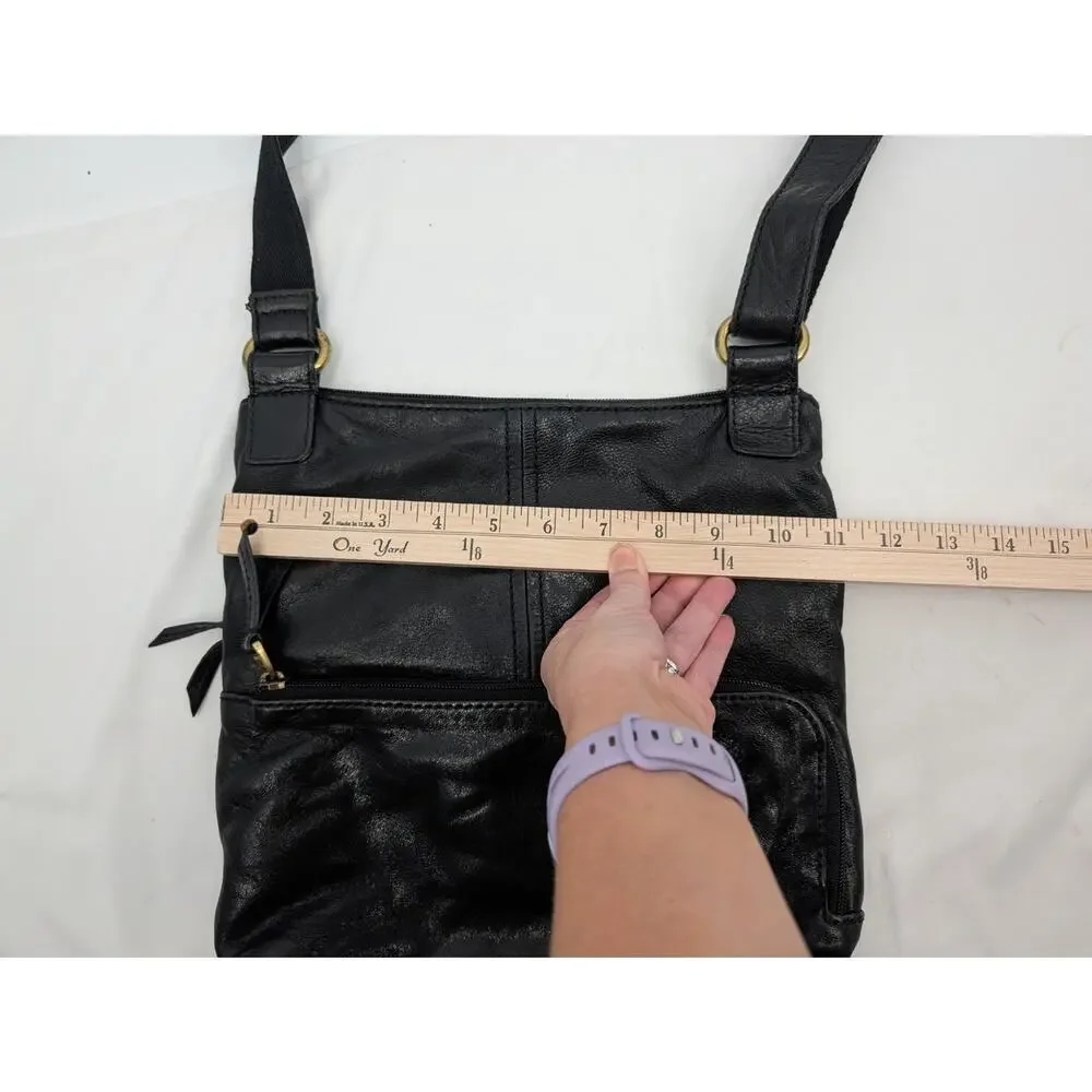 Bundle! Fossil Leather Crossbody Matching Wallet Timeless Capsule Minimalist